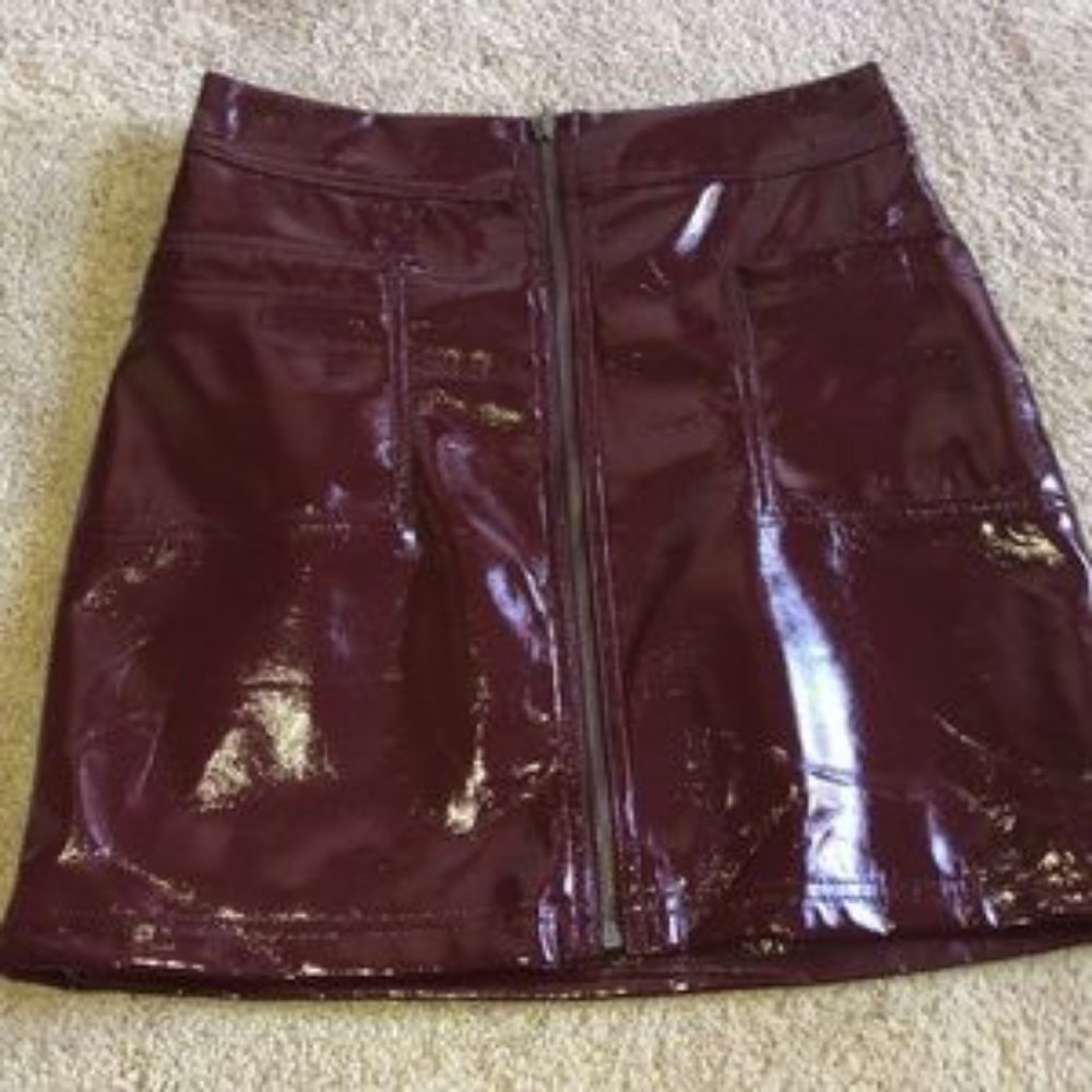 Faux Leather Skirt